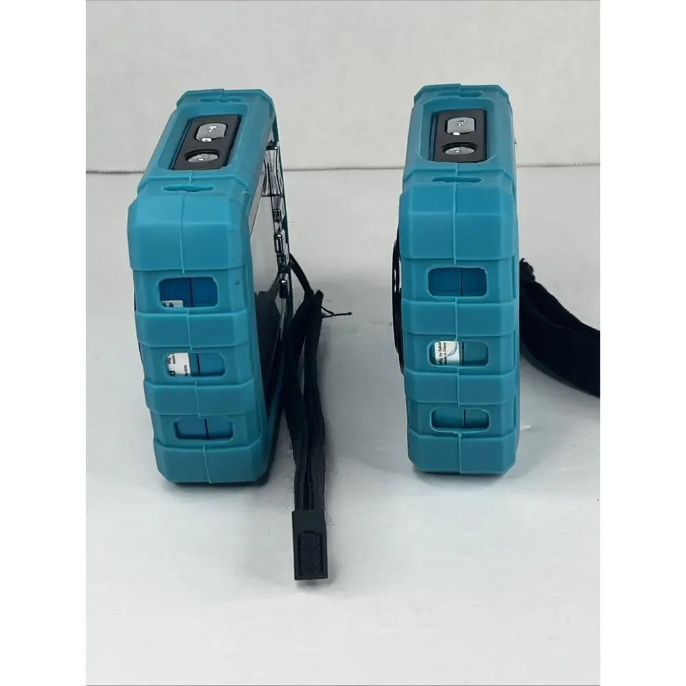 2 Polaroid ISO48 HS 16MP 4x Zoom Digital Cameras Tested Waterproof With Cases
